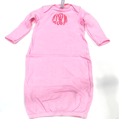 BLOOPER KIDS: Monogrammed Baby Layette Gown