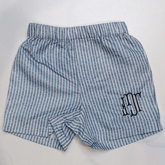 BLOOPER KIDS: Monogrammed Boys Swim Trunks