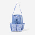Monogrammed Caddy in Blue Shells