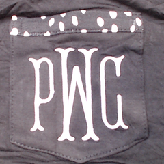 BLOOPER CLOTHING: Monogrammed Pajama TOP