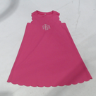 BLOOPER KIDS: Monogrammed Girls Scallop Dress