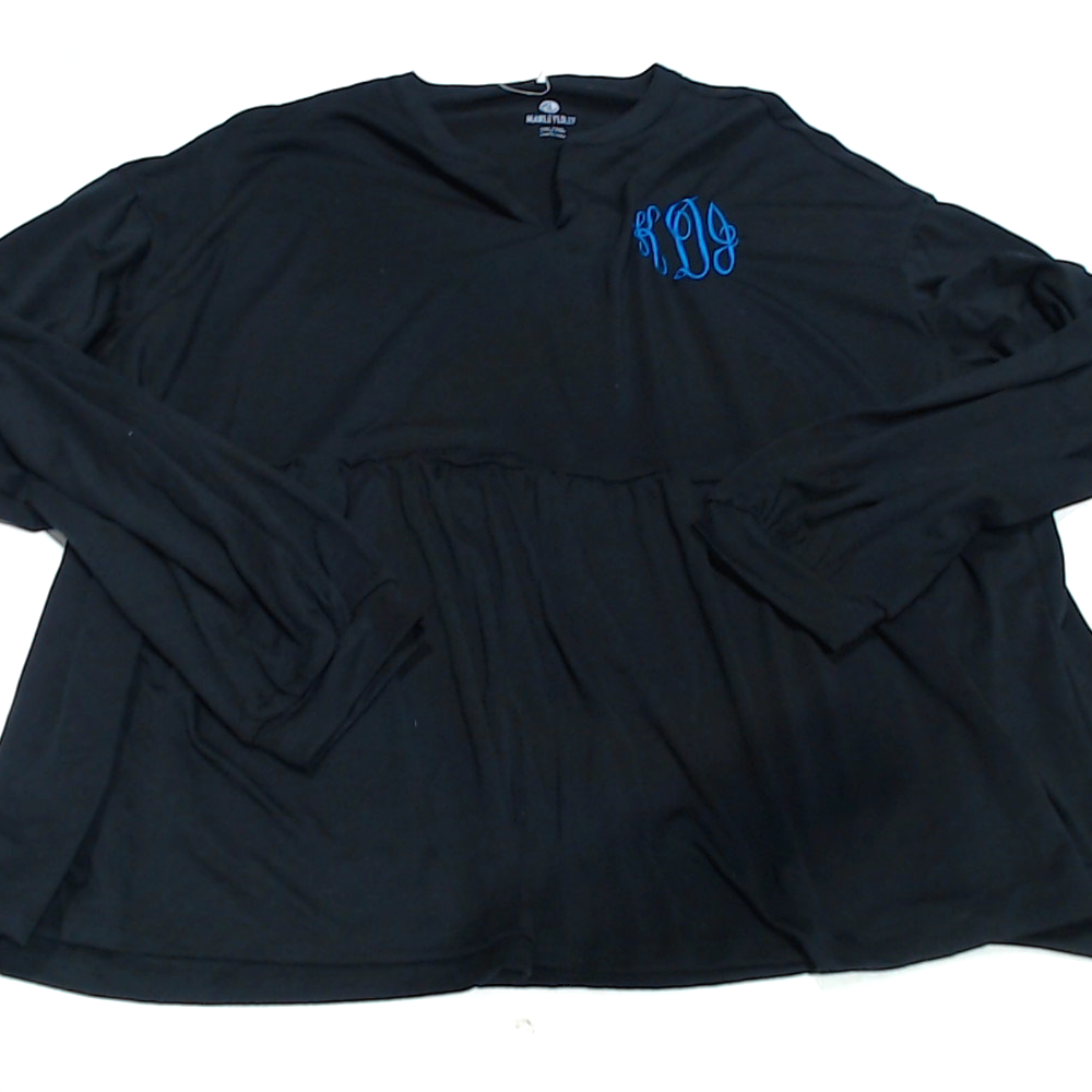 BLOOPER CLOTHING: Monogrammed Peplum Top