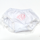 BLOOPER KIDS: Monogrammed White Eyelet Baby Bloomers