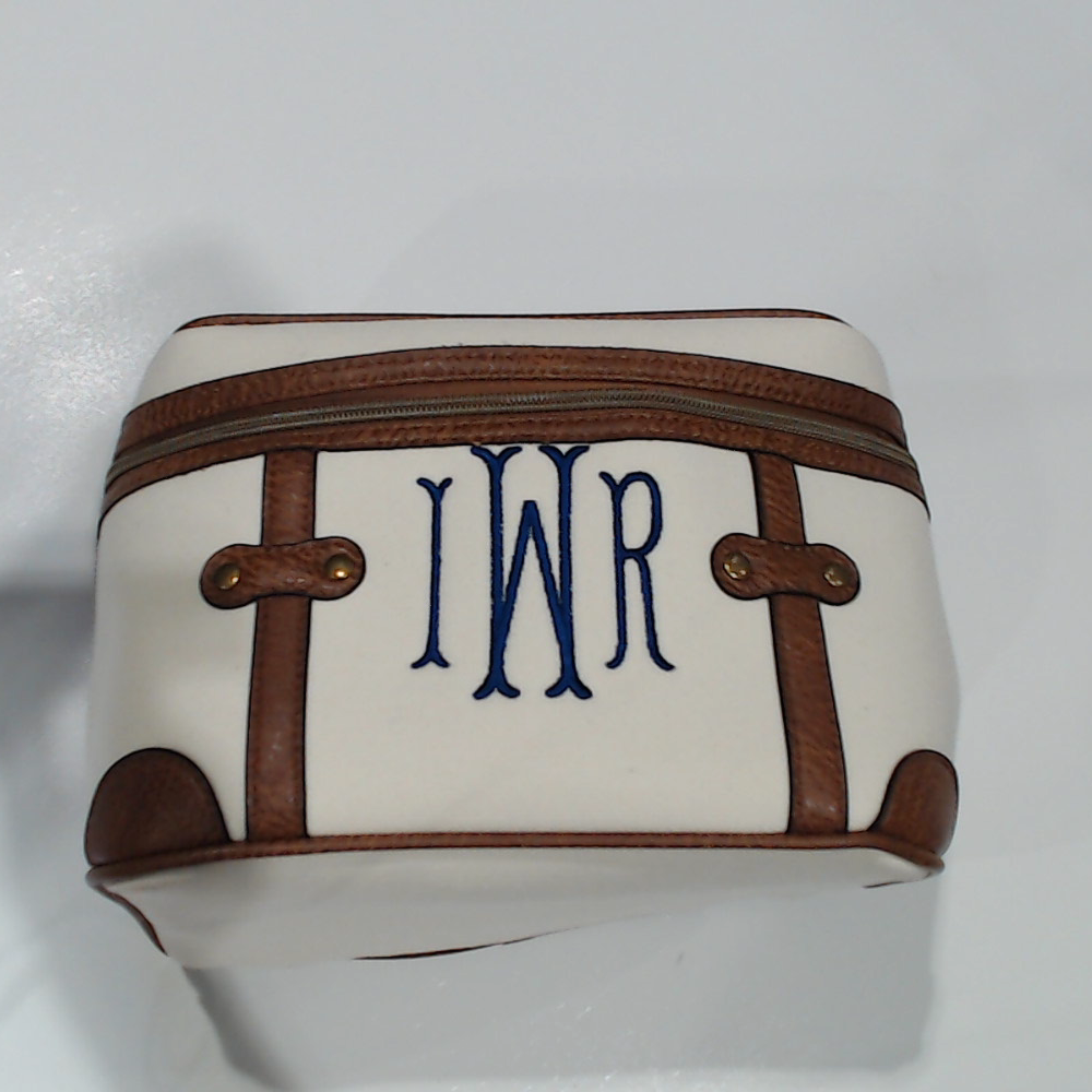 BLOOPER ACCESSORY: Monogrammed Vintage Train Case