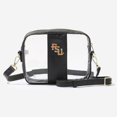 florida state seminoles black clear stadium approved crossbody