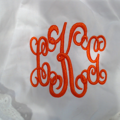 BLOOPER KIDS: Monogrammed White Eyelet Baby Bloomers