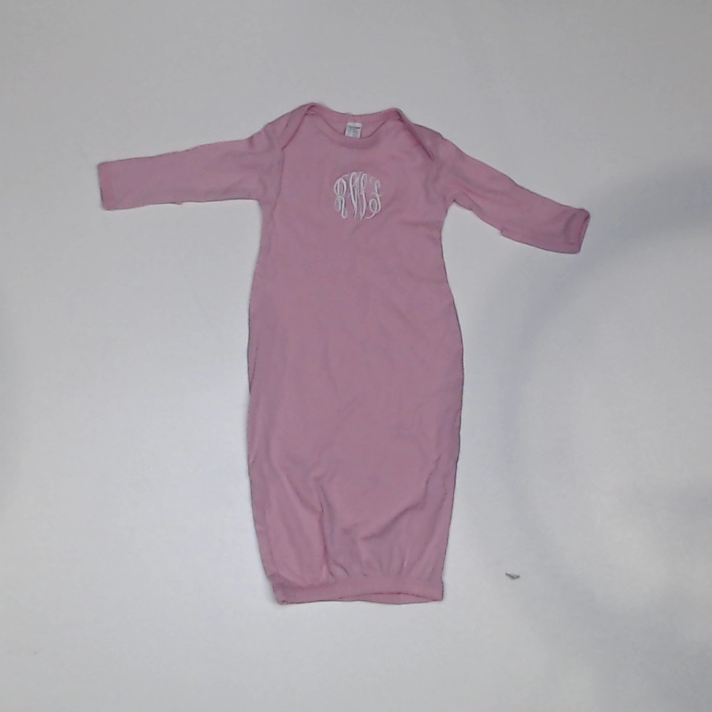 BLOOPER KIDS: Monogrammed Baby Layette Gown
