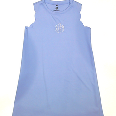 BLOOPER KIDS: Monogrammed Girls Scallop Dress