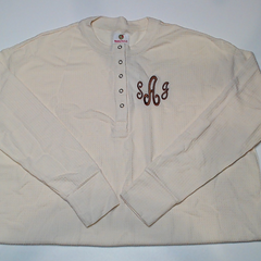 BLOOPER CLOTHING: Monogrammed Waffle Henley Tunic