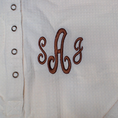 BLOOPER CLOTHING: Monogrammed Waffle Henley Tunic