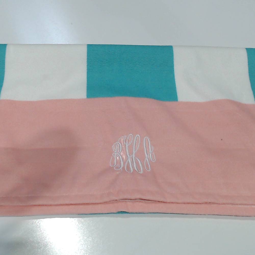 BLOOPER SWIM: Monogrammed Beach Towel