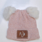 BLOOPER KIDS: Monogrammed Kids Pom Pom Beanie