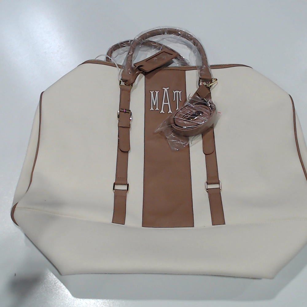 BLOOPER BAG: Monogrammed Weekender Bag