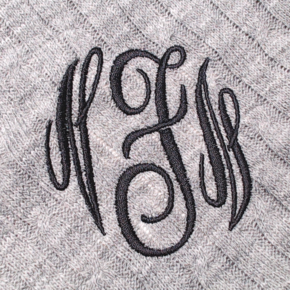 BLOOPER CLOTHING: Monogrammed Poncho