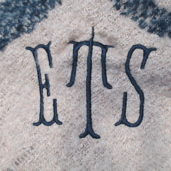 BLOOPER CLOTHING: Monogrammed Plaid Poncho