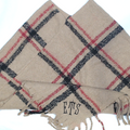 BLOOPER CLOTHING: Monogrammed Plaid Poncho