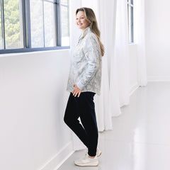 side of birch camo monogrammed quarter zip sweatshirt 