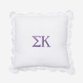 sigma kappa scalloped pillow