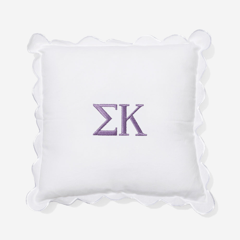 sigma kappa scalloped pillow