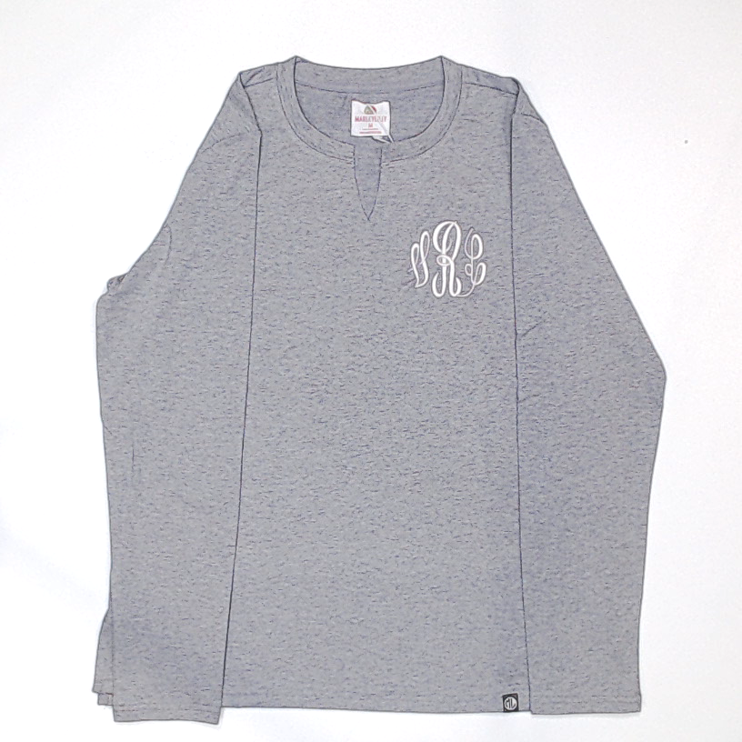 BLOOPER CLOTHING: Monogrammed V Neck Sweatshirt
