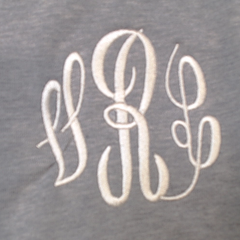 BLOOPER CLOTHING: Monogrammed V Neck Sweatshirt