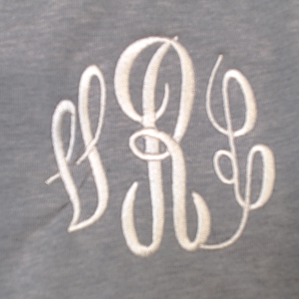 BLOOPER CLOTHING: Monogrammed V Neck Sweatshirt