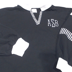 BLOOPER CLOTHING: Monogrammed Colorblock Sweatshirt