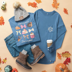slate fall t-shirt flatlay