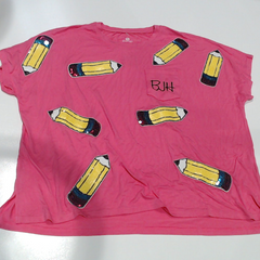 BLOOPER CLOTHING: Monogrammed Sequin Teacher Tee