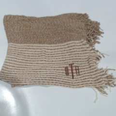 BLOOPER CLOTHING: Monogrammed Striped Chenille Poncho