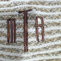 BLOOPER CLOTHING: Monogrammed Striped Chenille Poncho