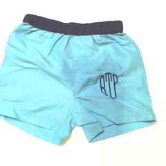 BLOOPER KIDS: Monogrammed Boys Swim Trunks