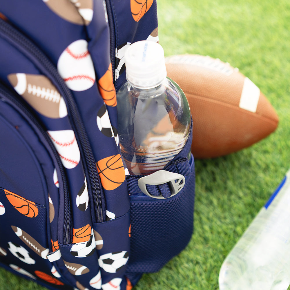 sports ball backpack detail shot