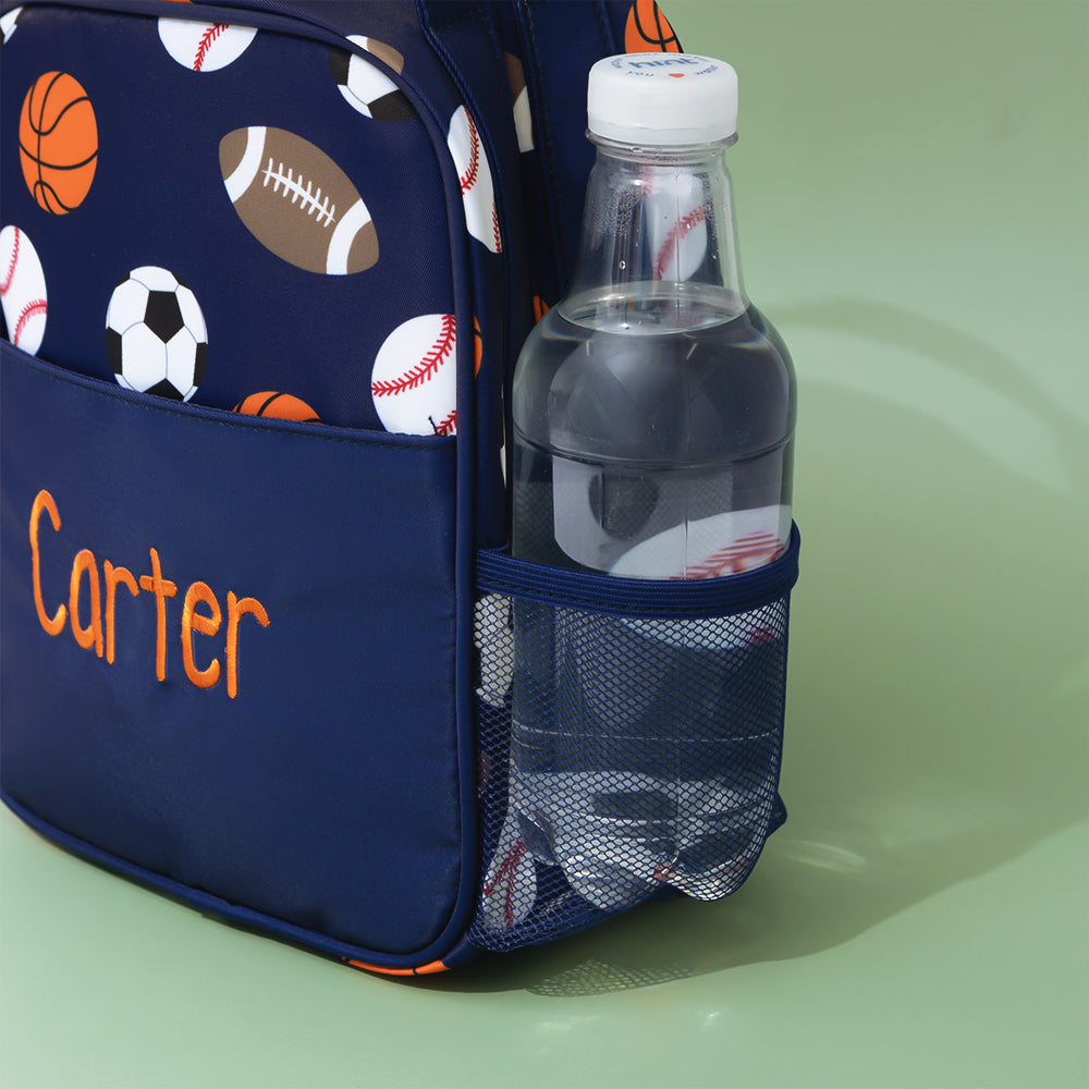sports ball lunch box detail shot