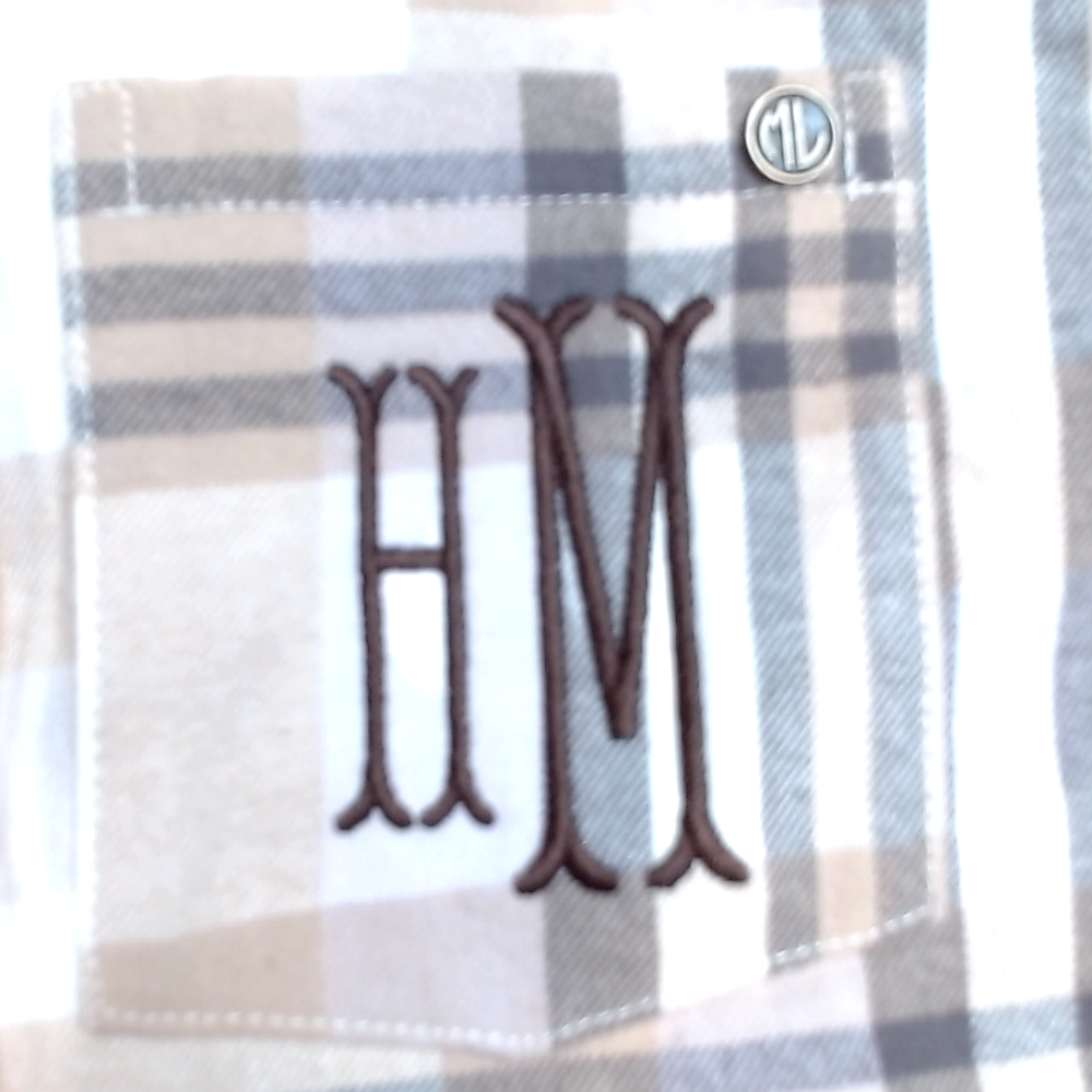 BLOOPER CLOTHING: Monogrammed Plaid Layering Tunic