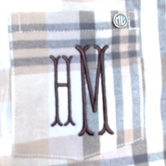 BLOOPER CLOTHING: Monogrammed Plaid Layering Tunic