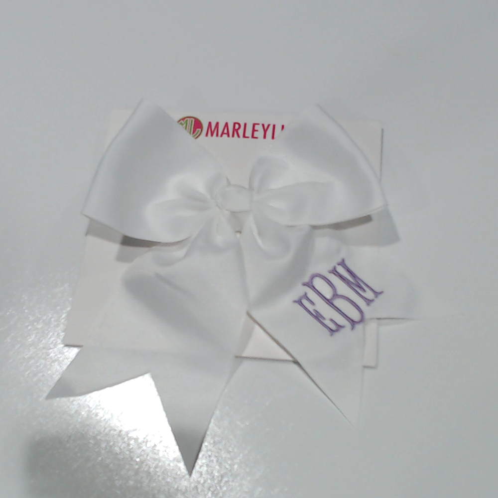 BLOOPER KIDS: Monogrammed Girls Hair Bow
