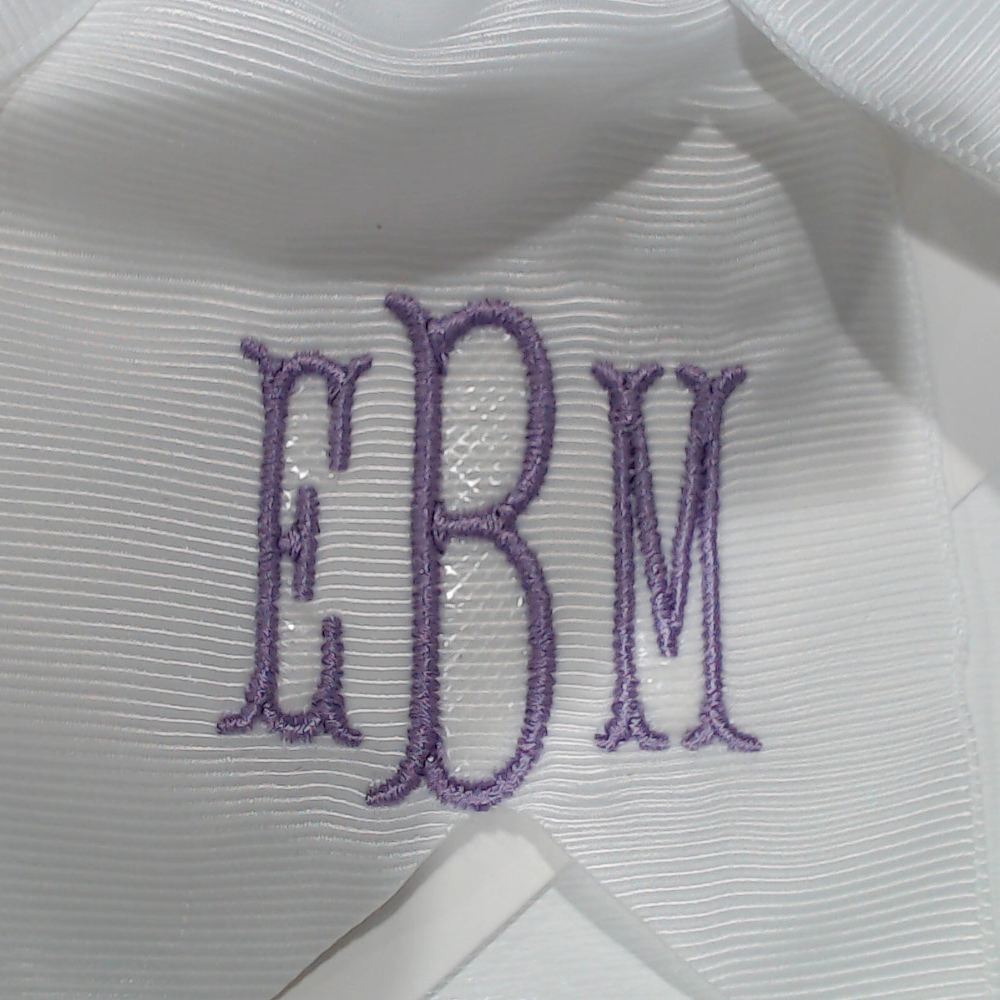 BLOOPER KIDS: Monogrammed Girls Hair Bow