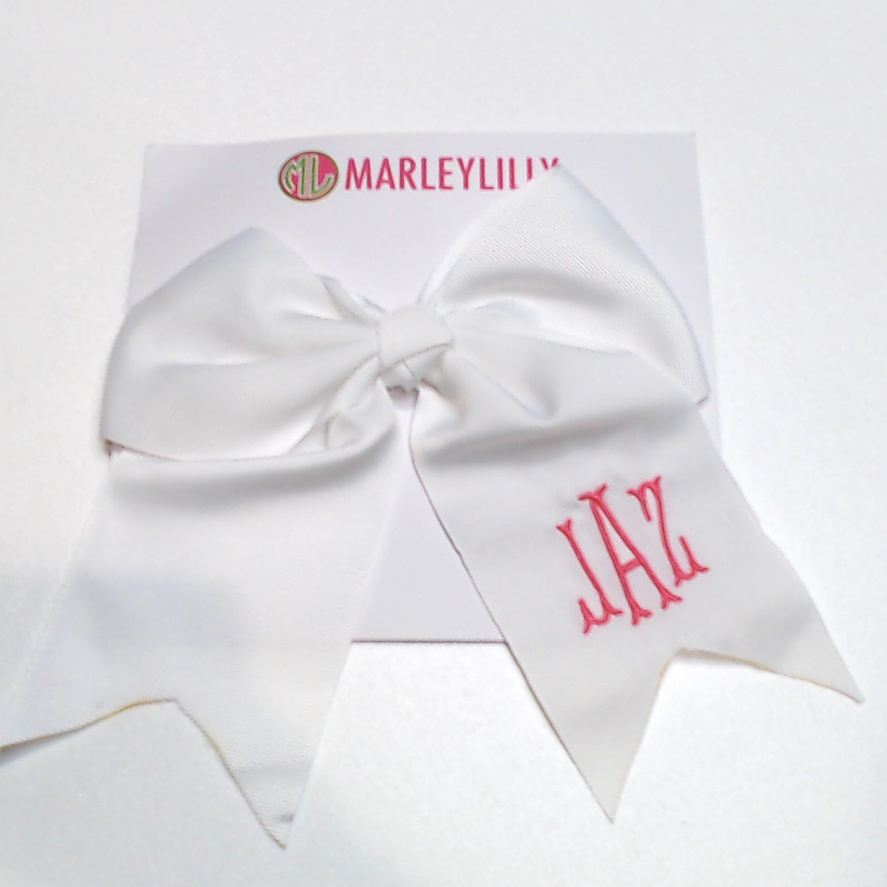 BLOOPER KIDS: Monogrammed Girls Hair Bow