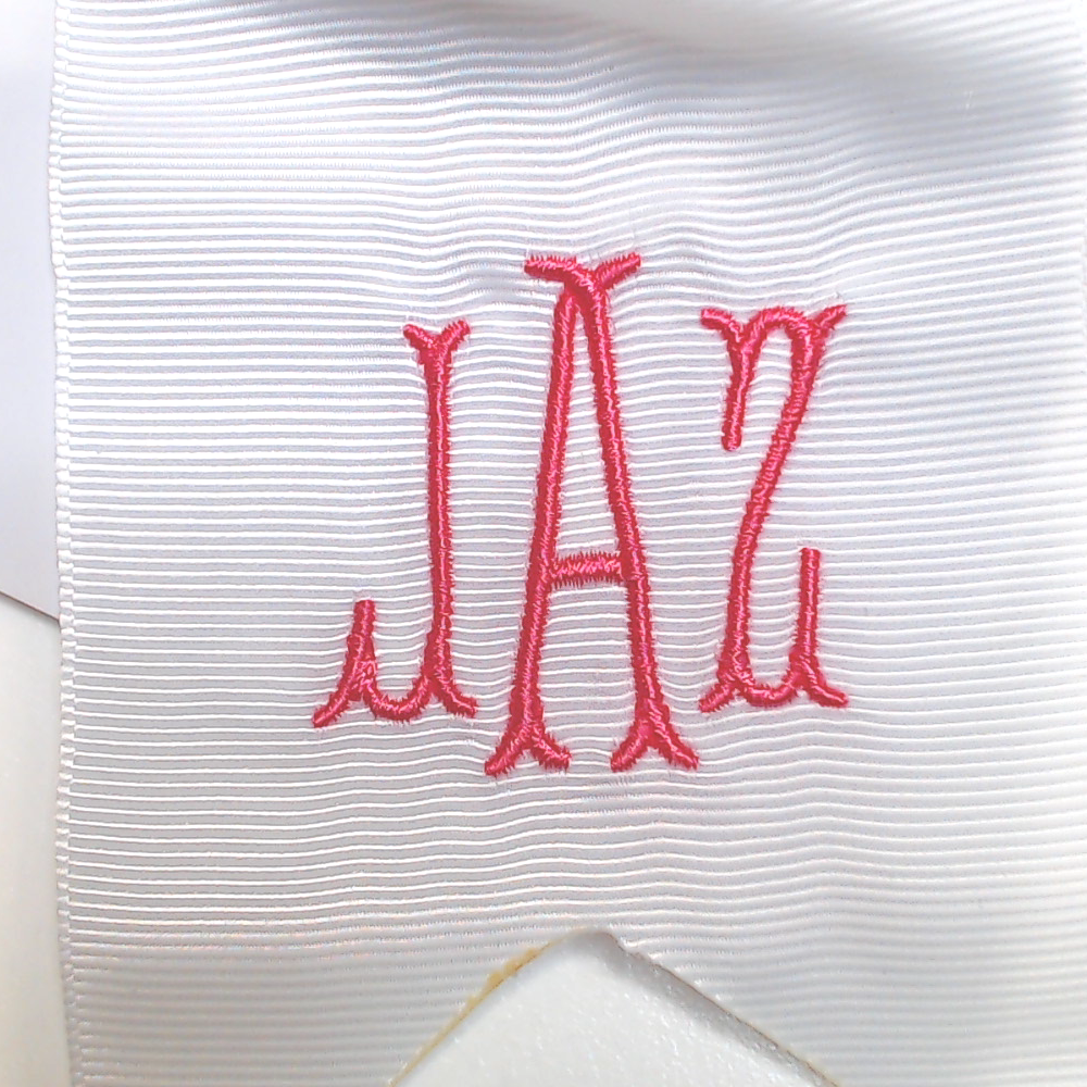 BLOOPER KIDS: Monogrammed Girls Hair Bow