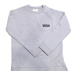BLOOPER KIDS: Monogrammed Kids Crewneck Sweatshirt