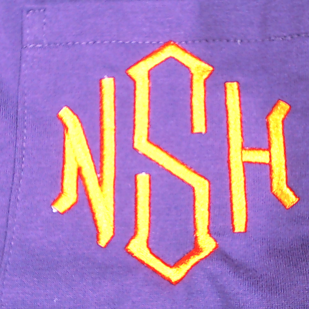 BLOOPER CLOTHING: Monogrammed Long Sleeve Shirt