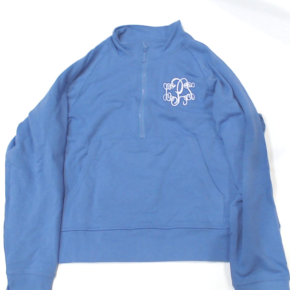 BLOOPER CLOTHING: Monogrammed Quarter Zip Pullover