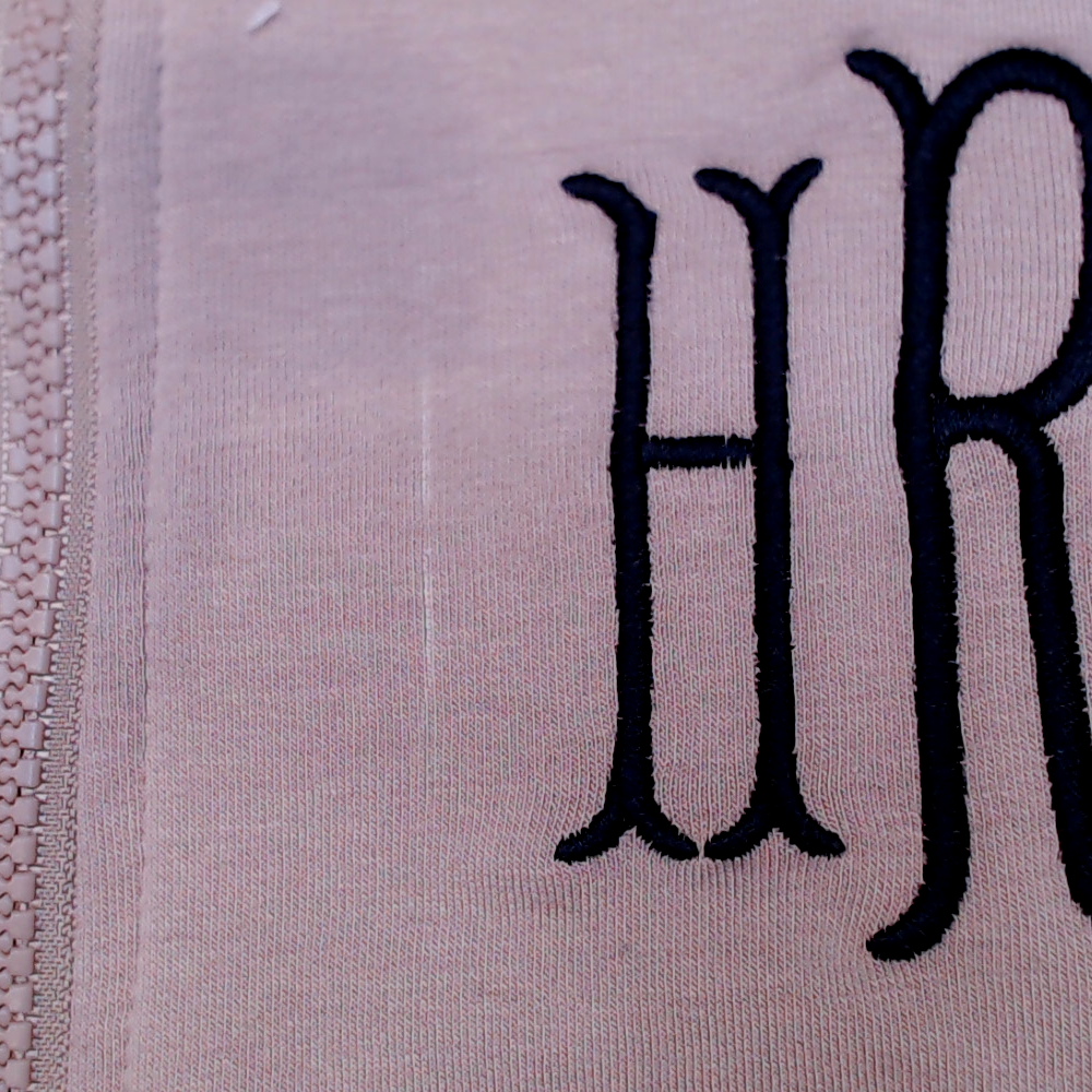 BLOOPER CLOTHING: Monogrammed Quarter Zip Sweatshirt