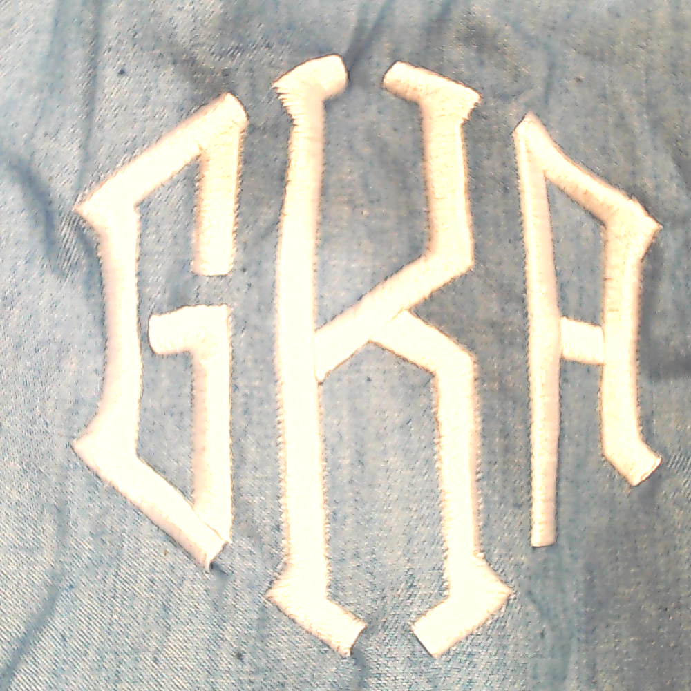 BLOOPER KIDS: Monogrammed Kids Ruffle Denim Dress