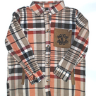 BLOOPER CLOTHING: Monogrammed Plaid Shirt Jacket