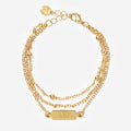 alpha chi omega gold multistrand bracelet