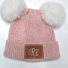 BLOOPER KIDS: Monogrammed Kids Pom Pom Beanie