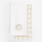 Monogrammed Hand Towel Set | Khaki
