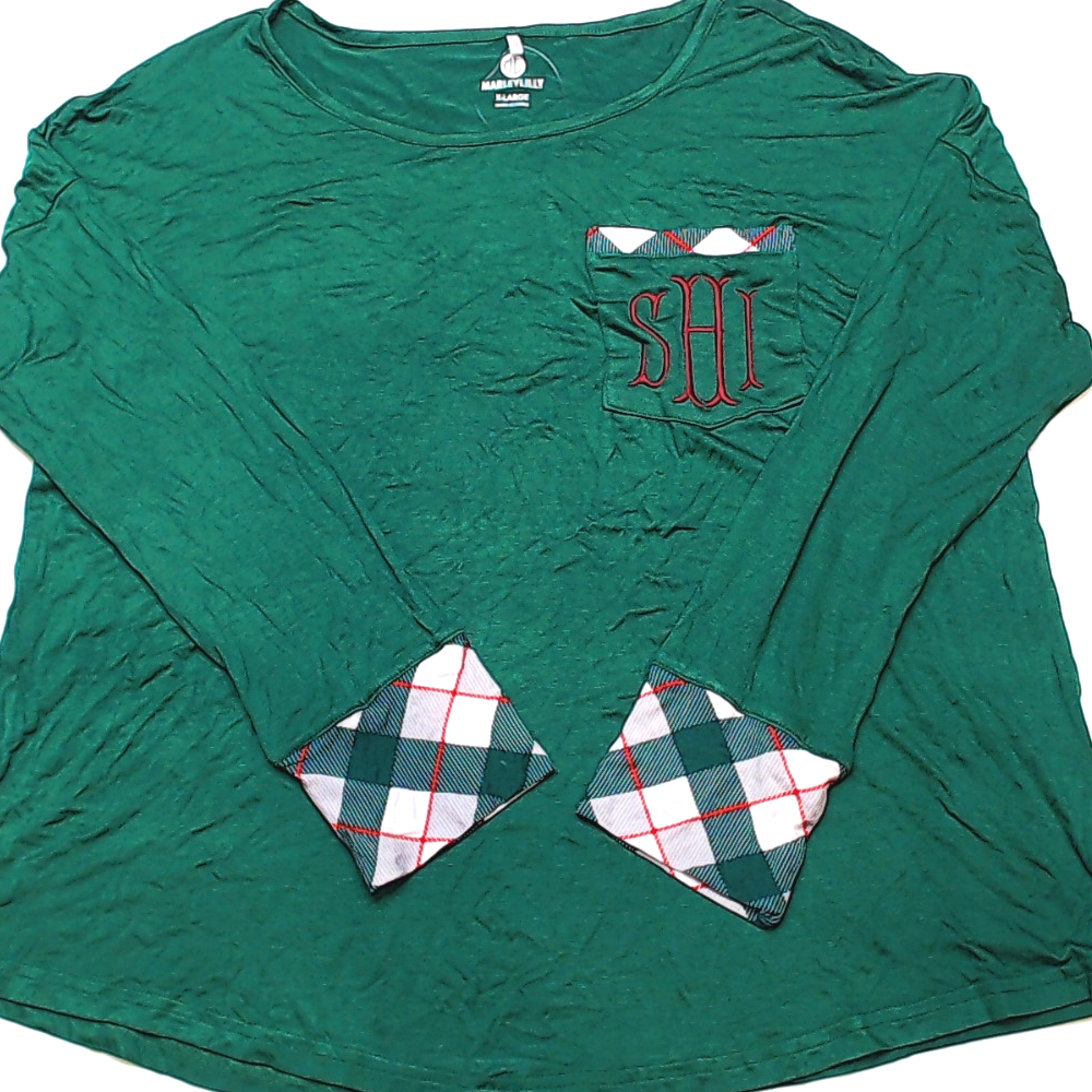 BLOOPER CLOTHING: Monogrammed Pajama Top